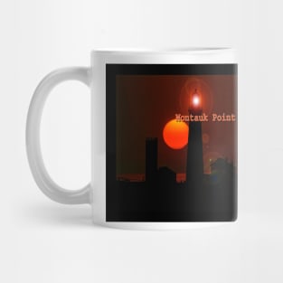 Mountauk Point Lighthouse Sunset Mug